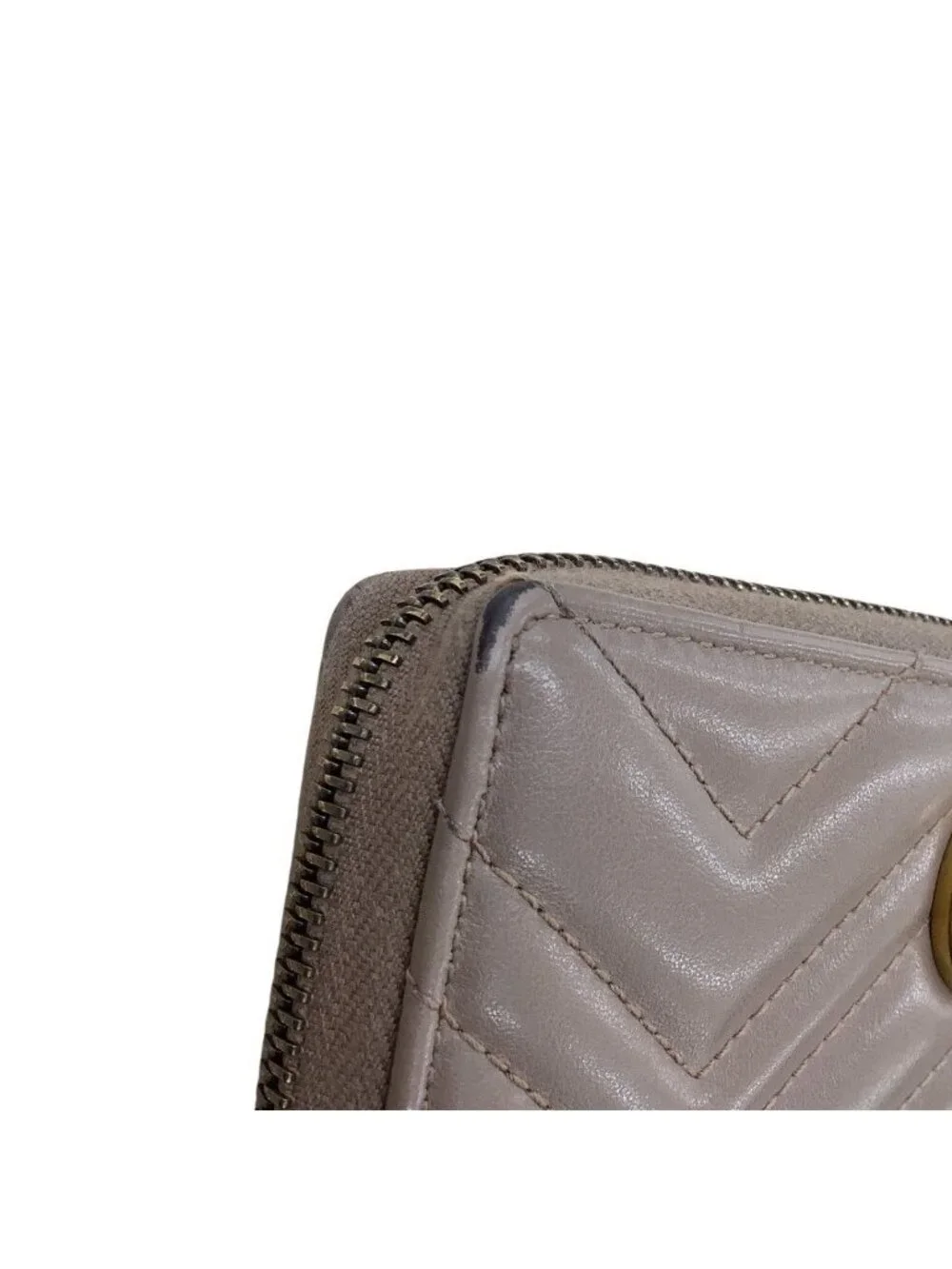 ★SOLD★ Gucci Wallet GG Marmont Pink Beige - Picture 6 of 10